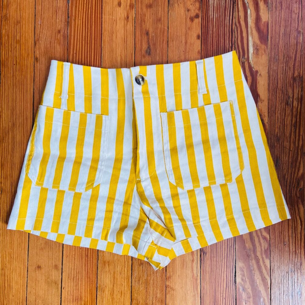 Anthropologie Maeve Colette linen blend shorts